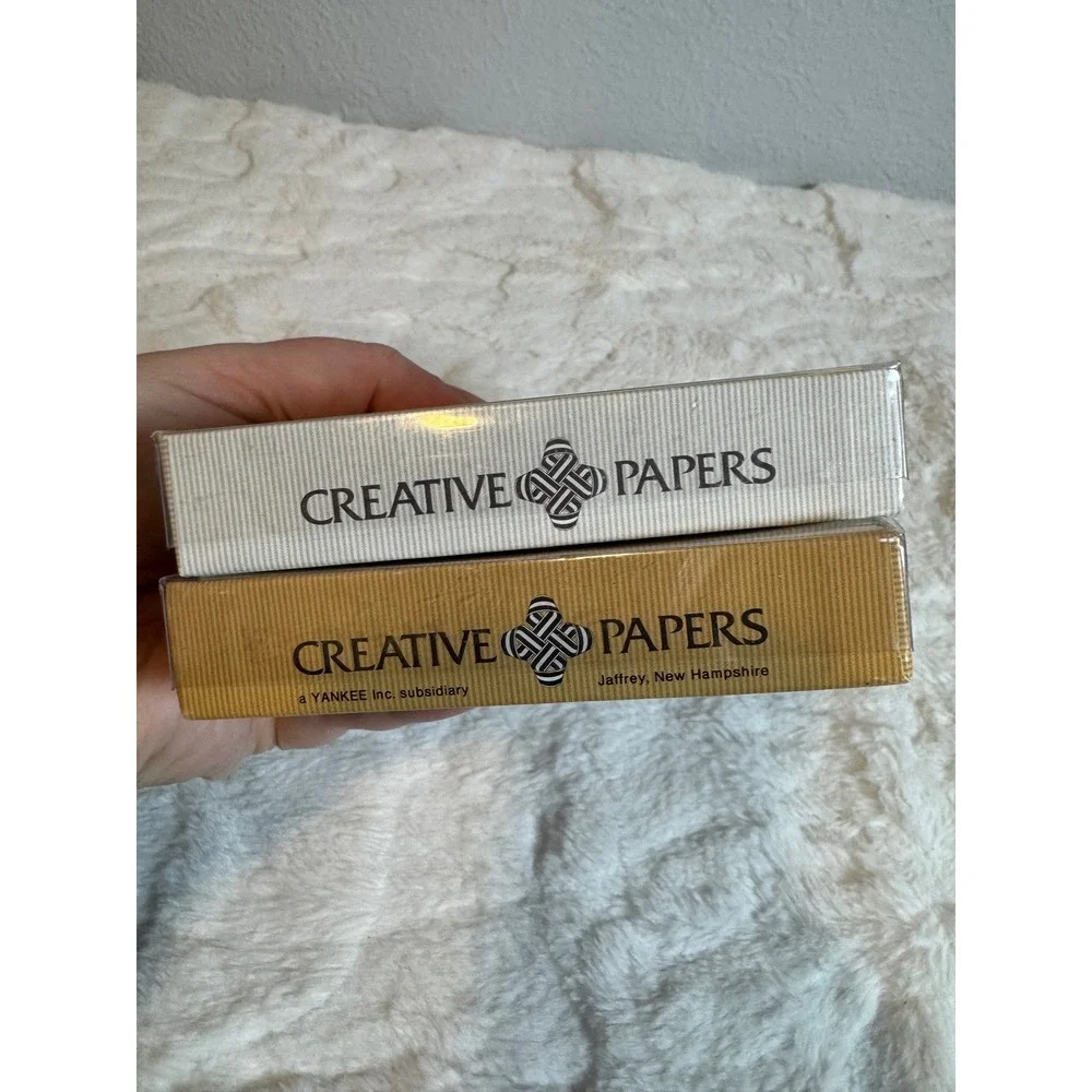 Vintage 1970s Creative Papers Chinese Stone Rubbing Note Cards 2 Boxes of 9